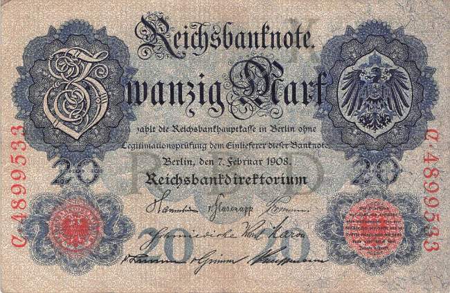 20 Mark 1908 ro.31 K/C